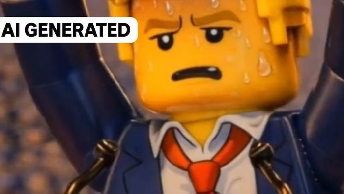 Viral Video Lego Ejek Trump: Celana Terbakar dan Keringat Deras Jadi Sorotan